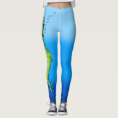Leggings Alien Océan (Devant)