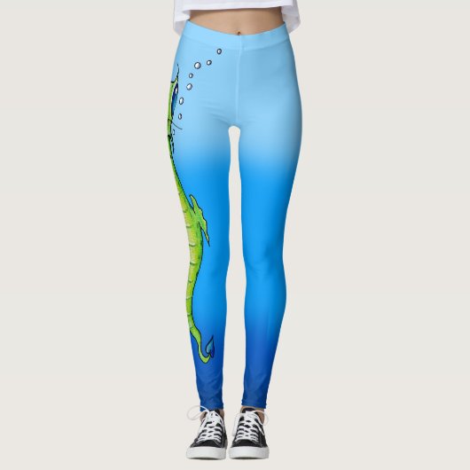 Leggings Alien Océan (Devant)