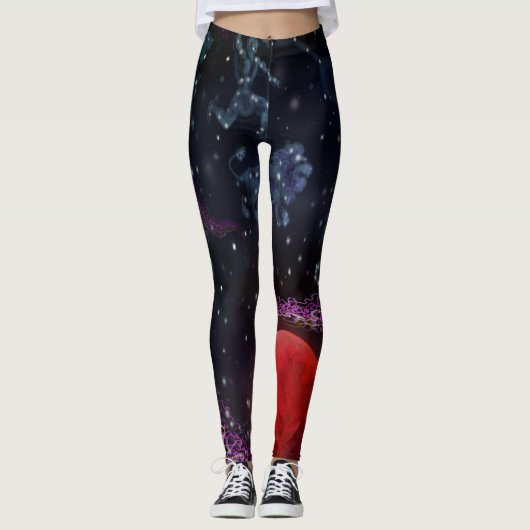 Leggings Aliens de méduses (Devant)