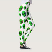 LEGGINGS ALIENS. NEON GREEN ALIEN TIENT LES COULEURS BORDÉE (Droite)