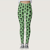 Leggings Aliens spatiaux en informatique (Devant)