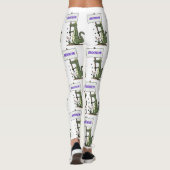 Leggings Aligator de crocodile drôle avec dessin animé (Dos)