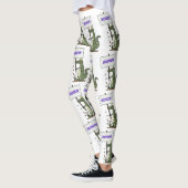 Leggings Aligator de crocodile drôle avec dessin animé (Gauche)