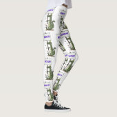 Leggings Aligator de crocodile drôle avec dessin animé (Droite)