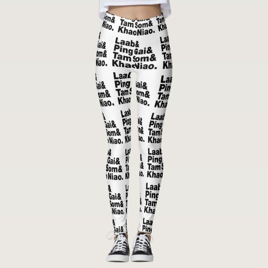 Leggings Alimentation de la rue laotienne (Devant)