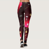 Leggings Aliments délicieux Feux de canneberge (Dos)