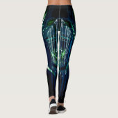 Leggings Alistra Cyber Punk Neon Rave Synth Green (Dos)