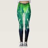 Leggings Alistra Cyber Punk Neon Rave Synth Green (Devant)