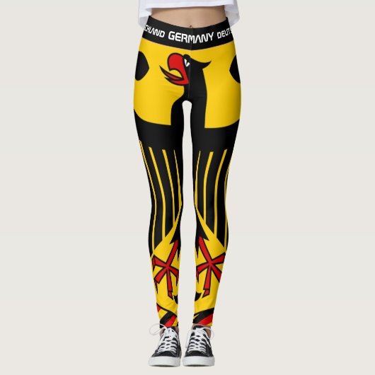 Leggings Allemagne & Allemagne Drapeau mode, ventilateur vo (Devant)