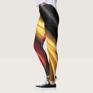 Leggings Allemagne drapeau texture soie