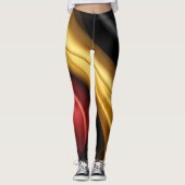 Leggings Allemagne drapeau texture soie (Devant)