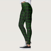 Leggings Alligator noir et vert (Gauche)