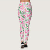 Leggings Alligator Vin rose vert Preppy (Dos)