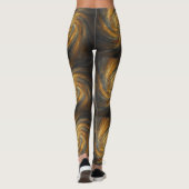 Leggings Alloyflux de Whirlshade — Un tourbillon de feu liq (Dos)