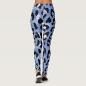 Leggings Allure de la peau animale : léopard d'aquarelle (Dos)