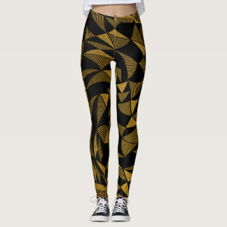 LEGGINGS ALOCADO PATRON DE FIGURAS COLOR ORO