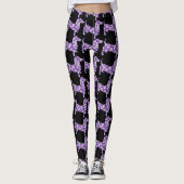 Leggings Aloha Dachshund violet (Devant)