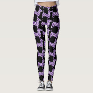 Leggings Aloha Dachshund violet