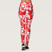 Leggings Aloha Hawaiian Hibiscus motif floral (Dos)