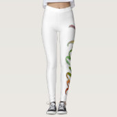 Leggings Aloha - lettrage tropical de couleur - nature (Devant)