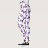 Leggings Aloha Purple Dachshund (Gauche)