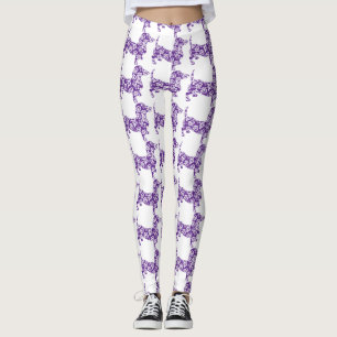 Leggings Aloha Purple Dachshund