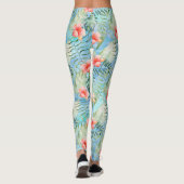 Leggings Aloha tropical Hibiscus Floral (Dos)