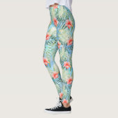 Leggings Aloha tropical Hibiscus Floral (Gauche)