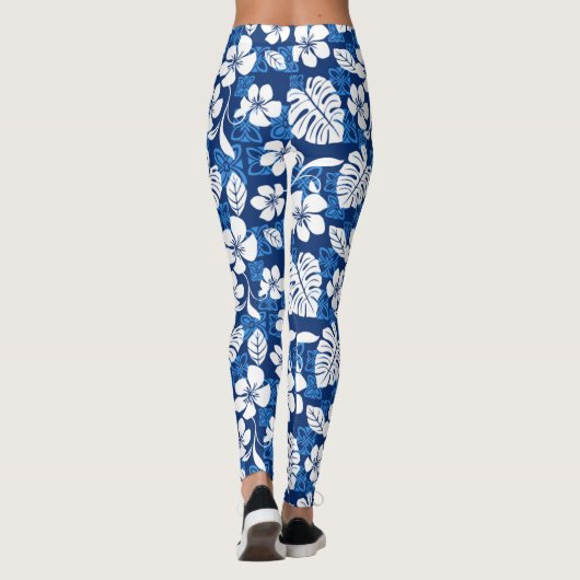 LEGGINGS ALOHA VENDREDI (BLEU) (Dos)