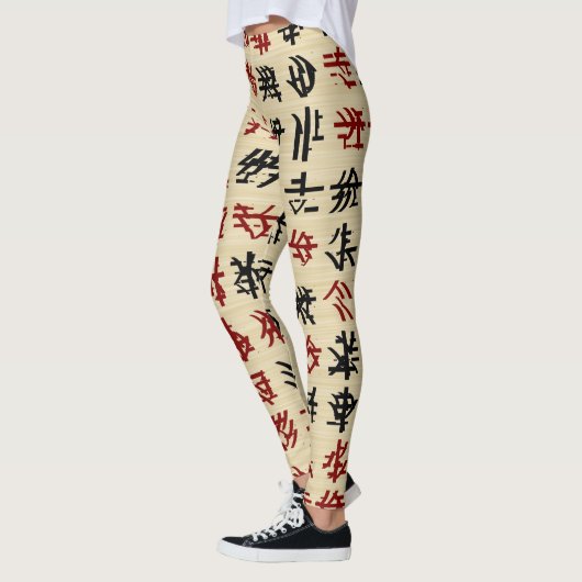 Leggings alphabet chinois (Gauche)