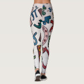 Leggings Alphabet Coloré (Dos)