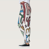 Leggings Alphabet Coloré (Gauche)