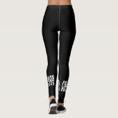 Leggings Alphabet Noir Blanc (Dos)