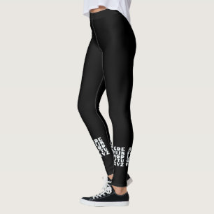 Leggings Alphabet Noir Blanc