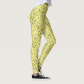 Leggings Alphabets Motif 01 BW.w LYellow BG (Droite)