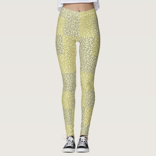 Leggings Alphabets Motif 02 YW 2Tonesx4.bw Lyellow BG (Devant)