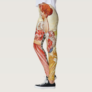 Leggings Alphonse Mucha Été