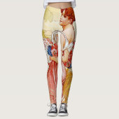 Leggings Alphonse Mucha Été (Devant)