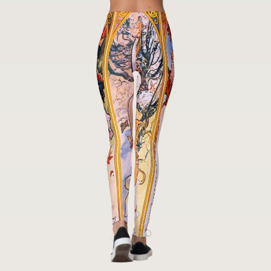 Leggings Alphonse Mucha - Quatre Saisons (Dos)