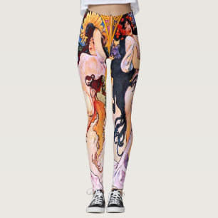 Leggings Alphonse Mucha - Quatre Saisons