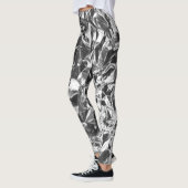 Leggings Aluminium Foil Design couleur argent (Gauche)