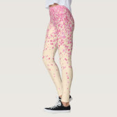 Leggings Amandes rétro et épingles rouges Imprimer (Gauche)