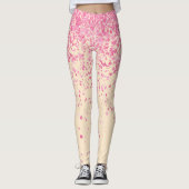 Leggings Amandes rétro et épingles rouges Imprimer (Devant)