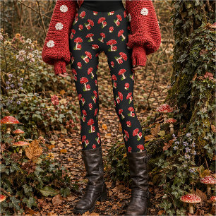 Leggings Amanite tue-mouches rouge champignon magique tache