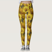Leggings Amaryllis de maternité jaune Étincelle de remise d (Devant)