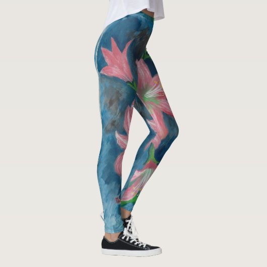 Leggings amaryllis rose (Droite)