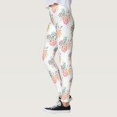 Leggings Aménagement floral à l'aquarelle chic (Gauche)
