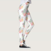Leggings Aménagement floral à l'aquarelle chic (Droite)