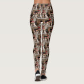 Leggings American English Foxhound Freplace Noël (Dos)