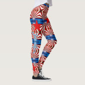 Leggings Amerikaanse vlag Red White Blue op aangep (Rechts)